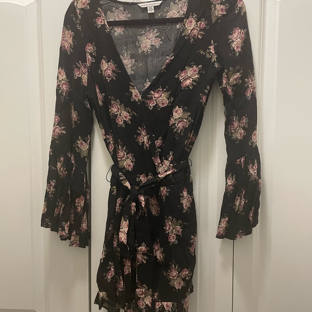 American Eagle Romper with Bell Sleeves